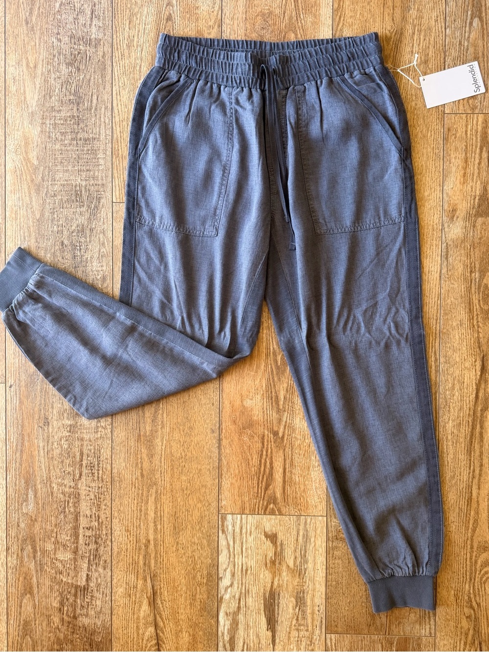 Splendid Slate Blue Drawstring Jogger Pants